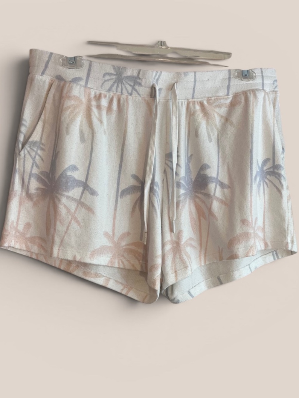 P.J. Salvage Palm Printed Flannel Sleep Shorts Size XL
